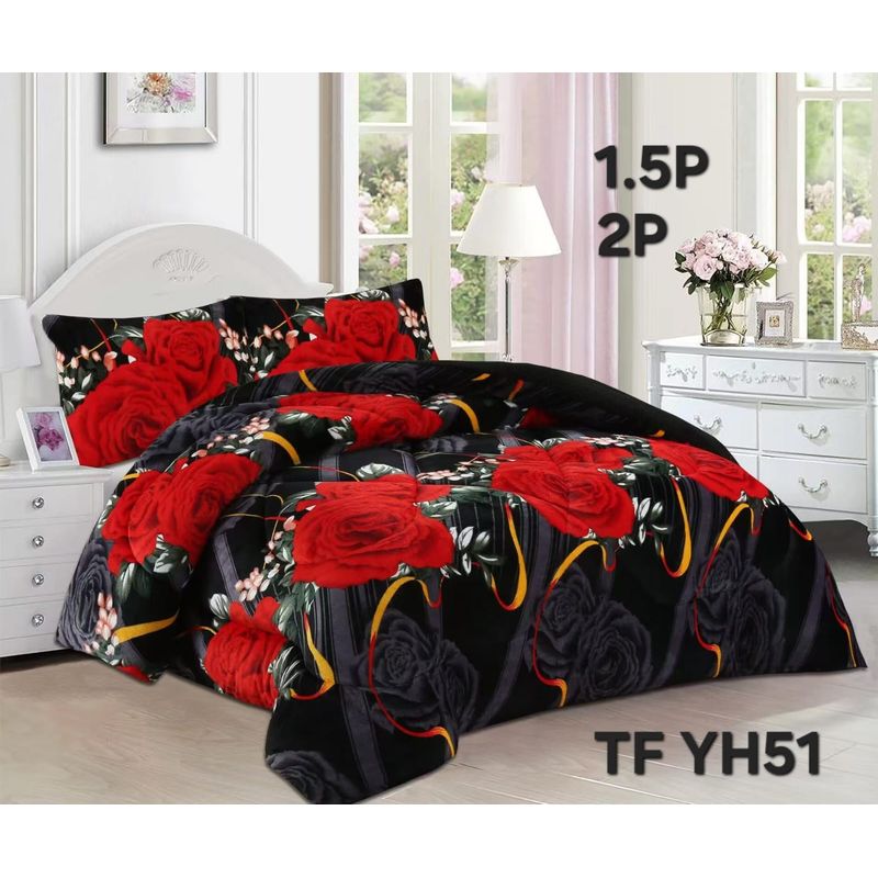 GENERICO - Cobertor plush con chiporro 230x250 2p diseño