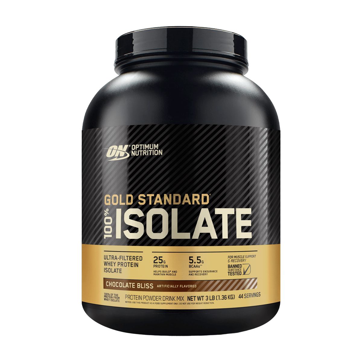 OPTIMUN NUTRITION - 100% Whey Protein Isolate Gold Standard (2.91 Lb) - Original - CHOCOLATE