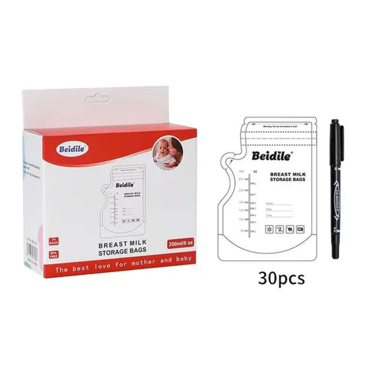 GENERICO - Bolsas Para Leche Materna 30 Unidades