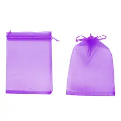 GENERICO - BOLSA ORGANZA MORADO 17X23CM X12UNI
