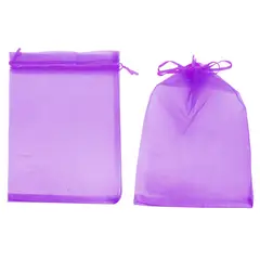 GENERICO - BOLSA ORGANZA MORADO 20X29CM X12UNI