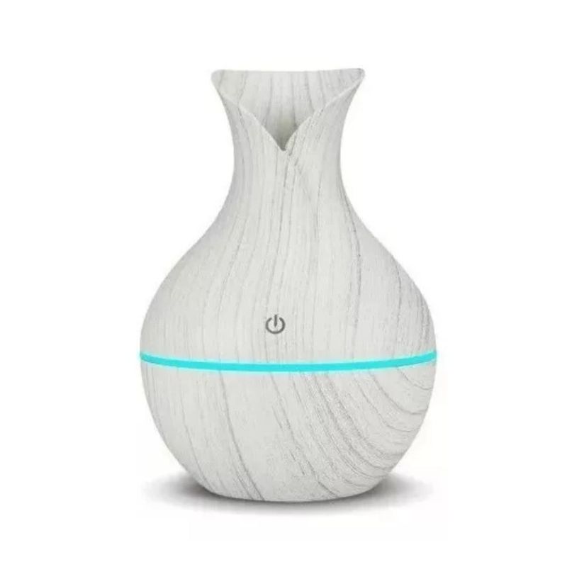 GENERICO - Humidificador Aromatizador Ultrasonico Diseño Madera 130 Ml