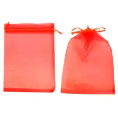 GENERICO - BOLSA ORGANZA ROJO 20X29CM X12UNI
