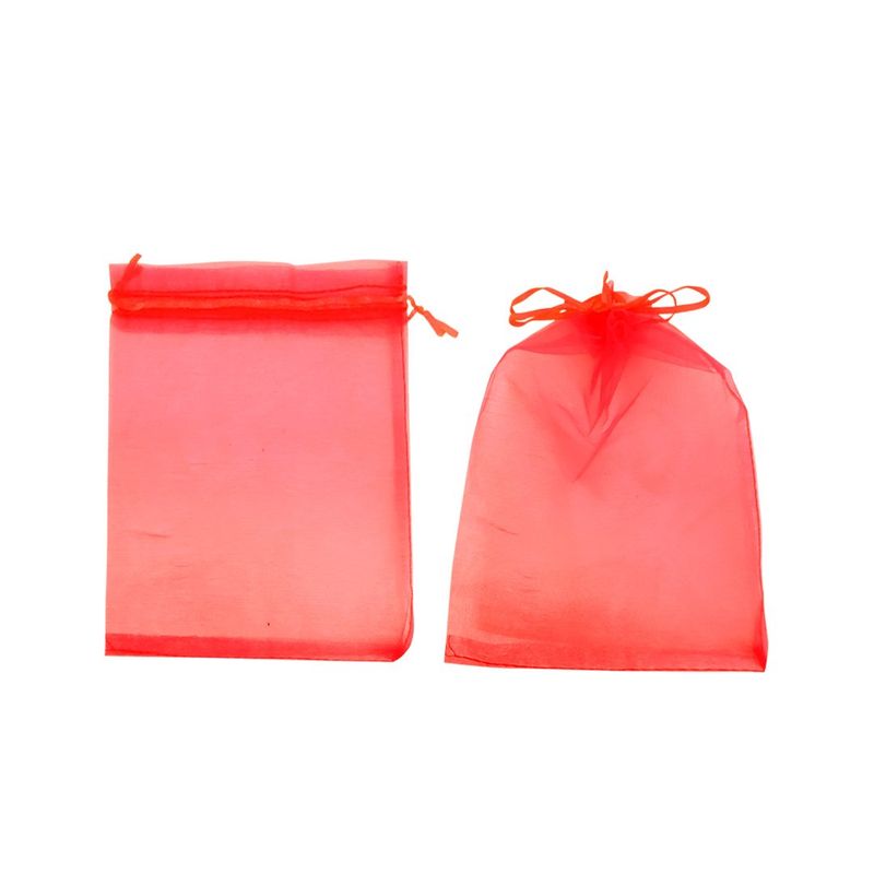 GENERICO - BOLSA ORGANZA ROJO 9X12CM X12UNI