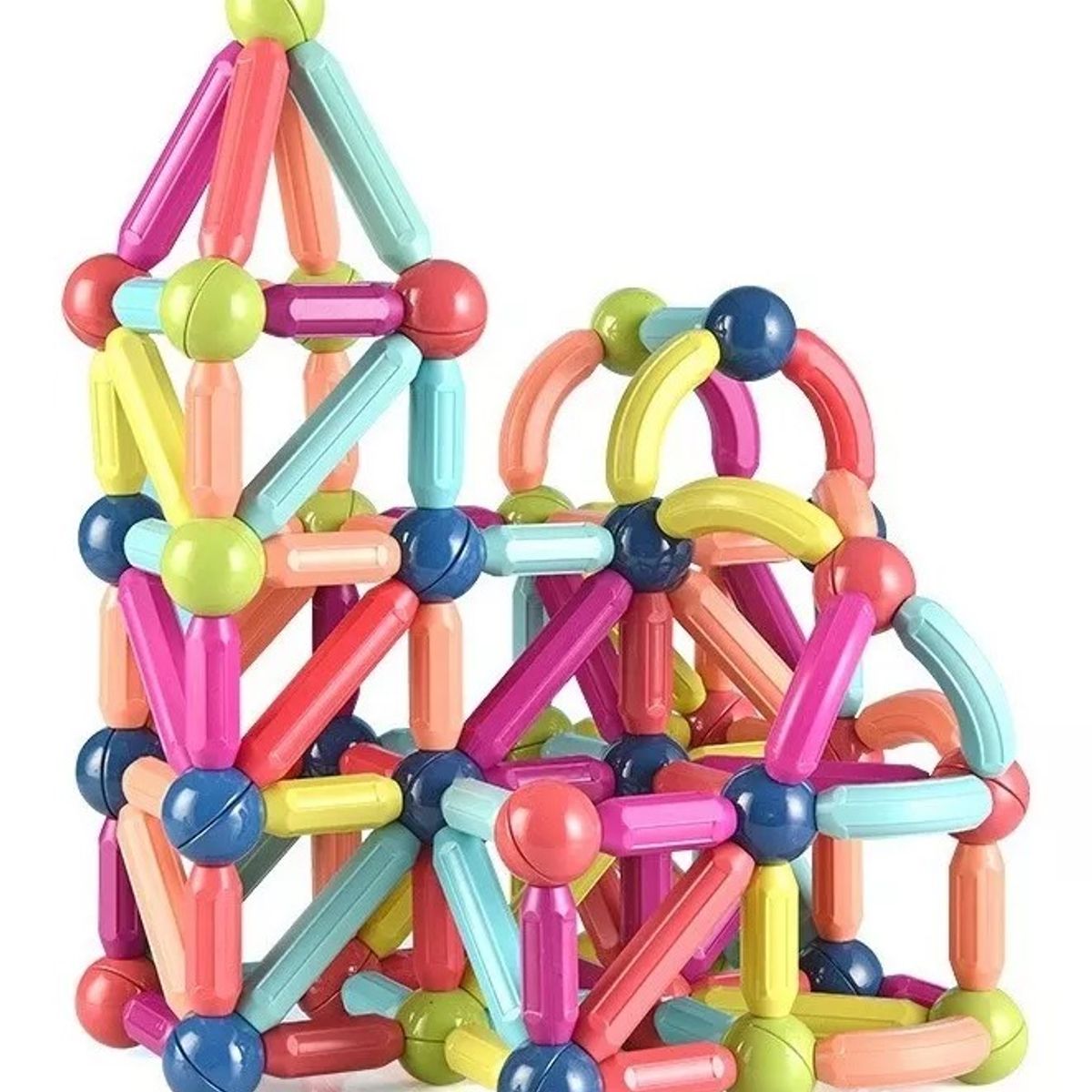 GENERICO - Juego De Varillas Magnéticos Juguete Didáctico Bloques