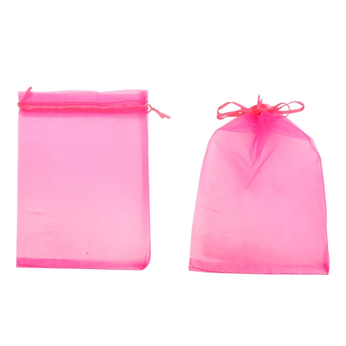GENERICO - BOLSA ORGANZA ROSADO FUERTE 17X23CM X12UNI