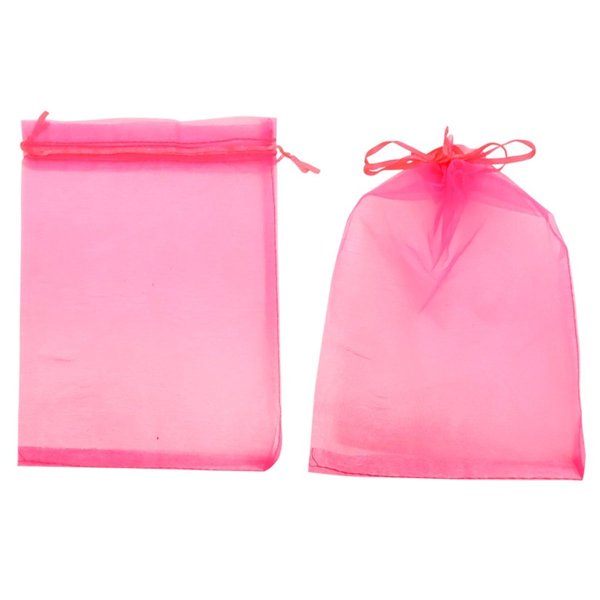 GENERICO - BOLSA ORGANZA ROSADO FUERTE 20X29CM X12UNI