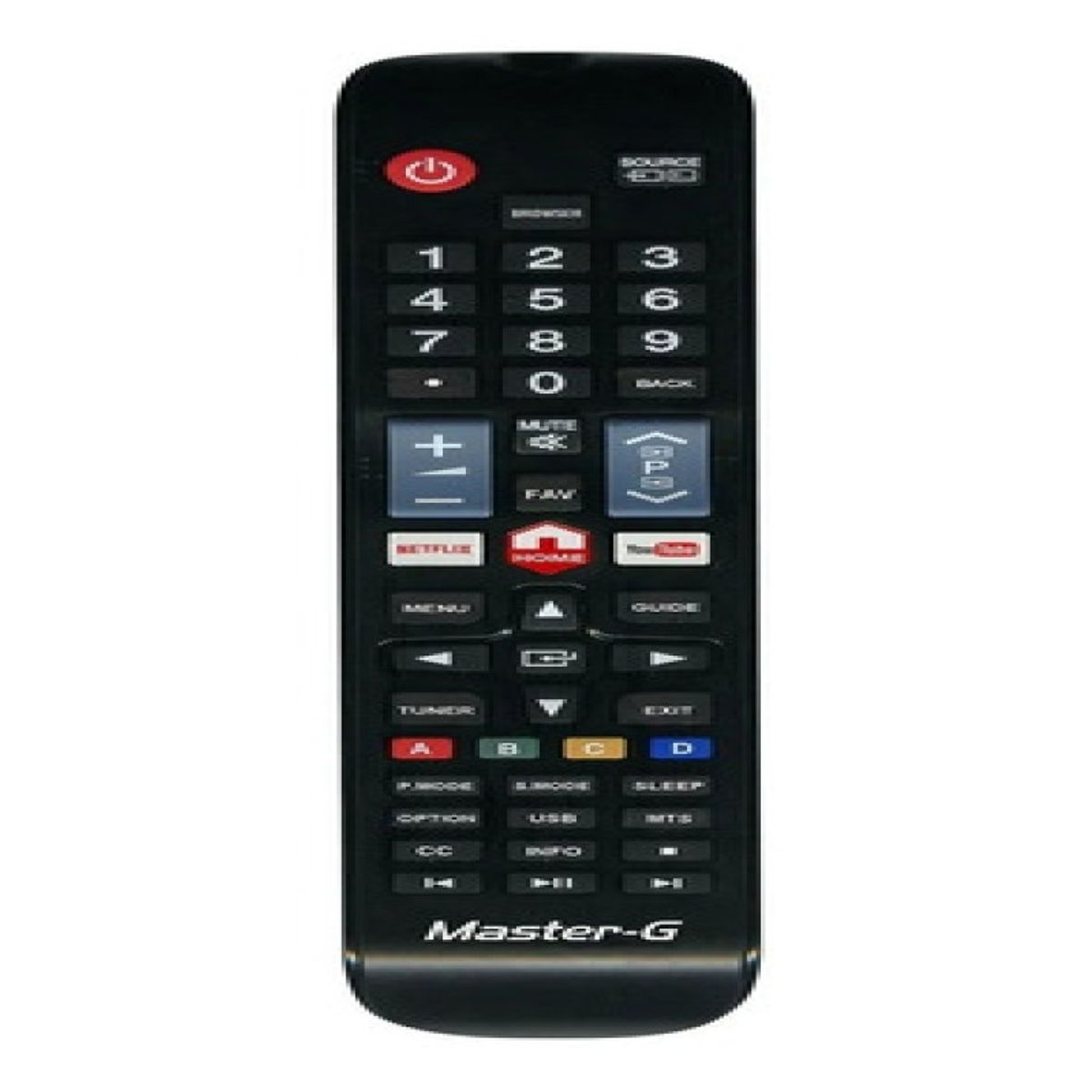 GENERICO - Control Remoto Universal Compatible Con Tv Master G Mgrc1