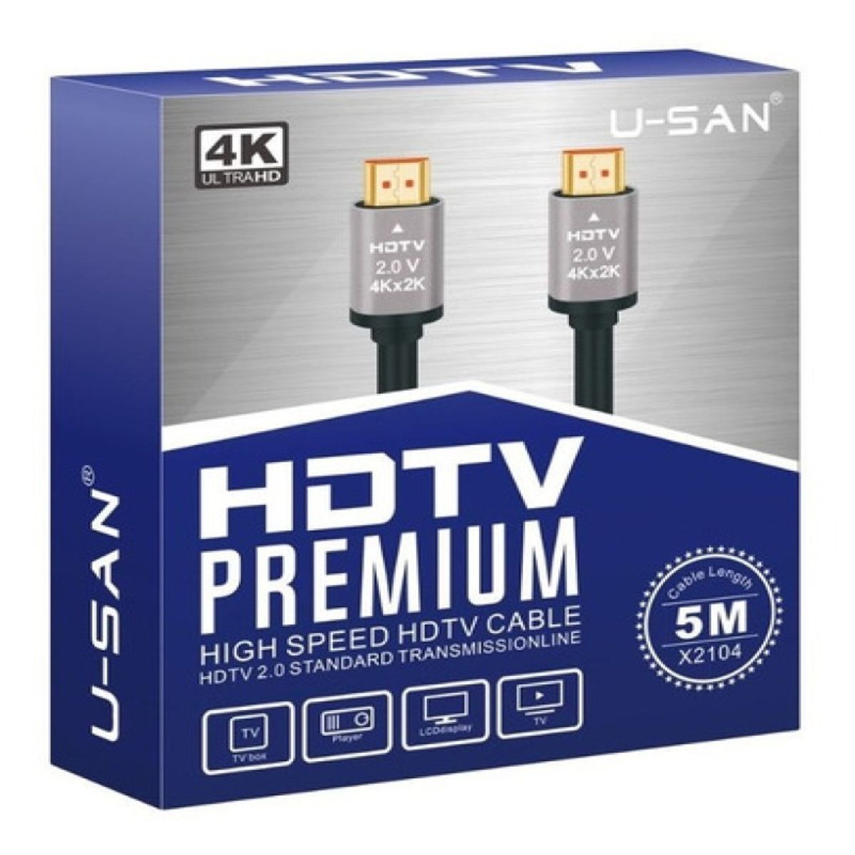 GENERICO - Cable Hdtv Premium 5m 4k