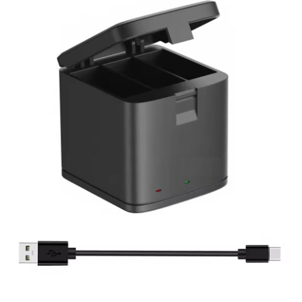 GENERICO - KIT 2 BATERÍAS + CARGADOR TRIPLE GOPRO 13 ALTERNATIVA