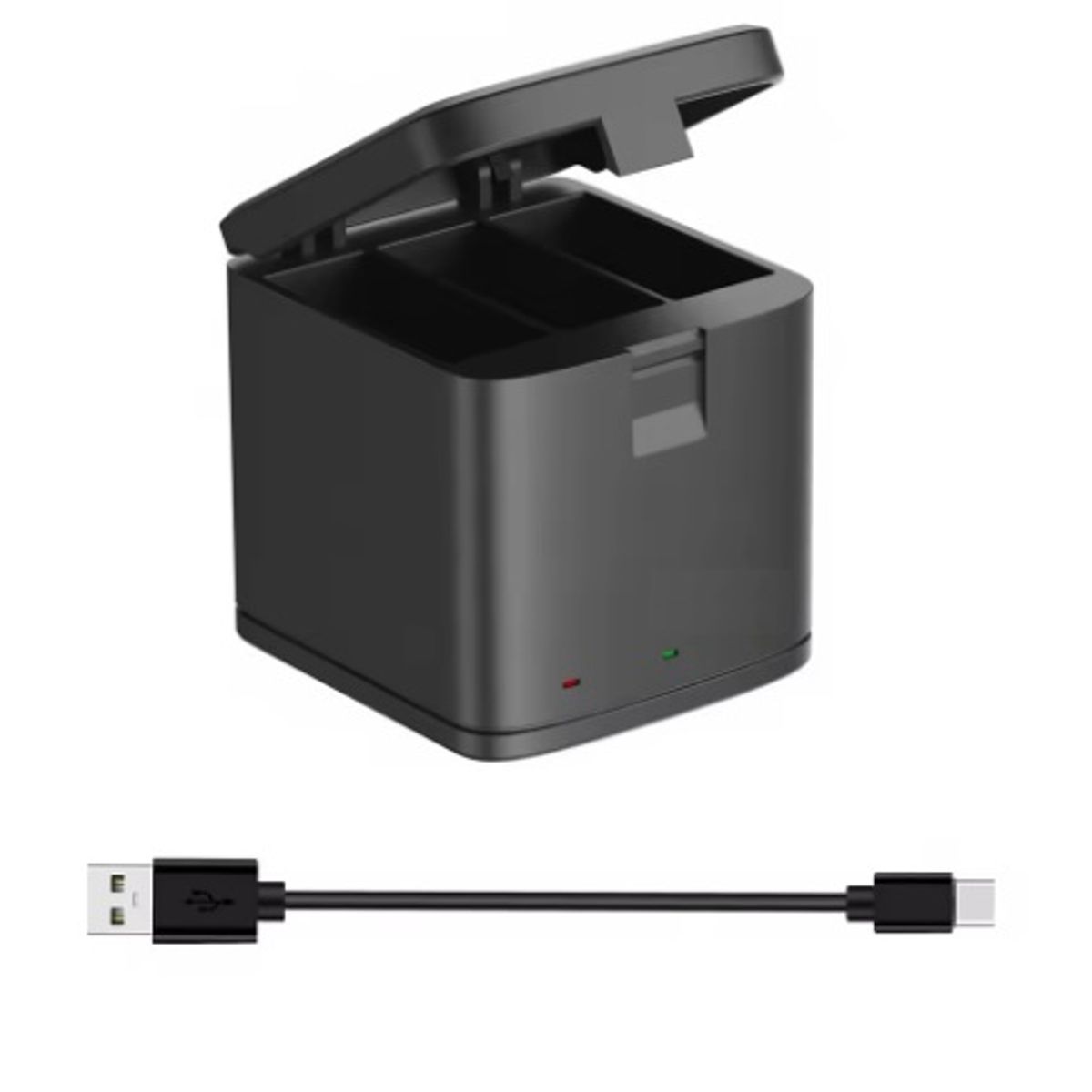 GENERICO - KIT 2 BATERÍAS + CARGADOR TRIPLE GOPRO 13 ALTERNATIVA