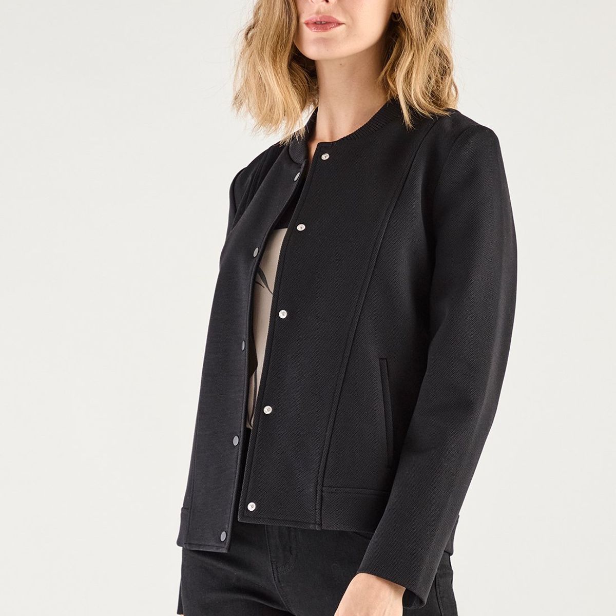 MA GRIFFE - Chaqueta Negro Mujer Magriffe