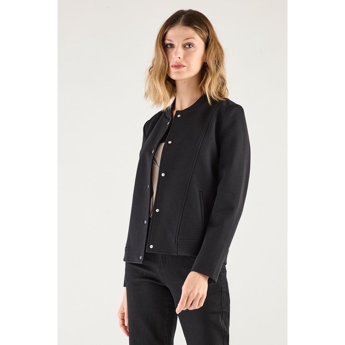 MA GRIFFE - Chaqueta Negro Mujer Magriffe