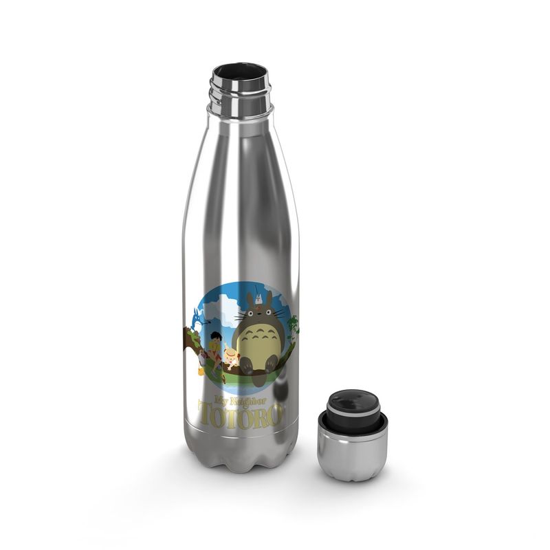 CREANGO - BOTELLA DE AGUA TERMICA PLATEADA TOTORO