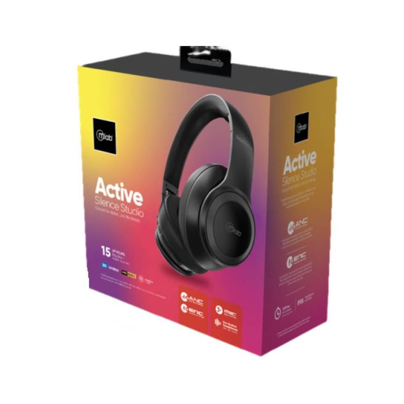 MLAB - Audífonos Mlab 9376 Active Silence Studio Bluetooth IP55