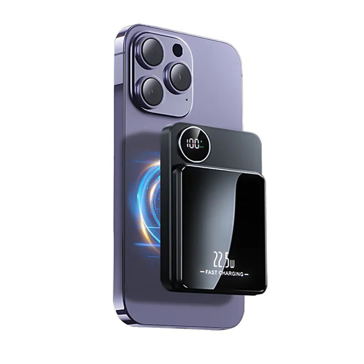 STARTECHOFFICE - Batería Portátil Power Bank Magnética carga Inalámbrica 30000 mAh 22W