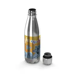 CREANGO - BOTELLA DE AGUA TERMICA PLATEADA VENEZUELA DISEÑO 6