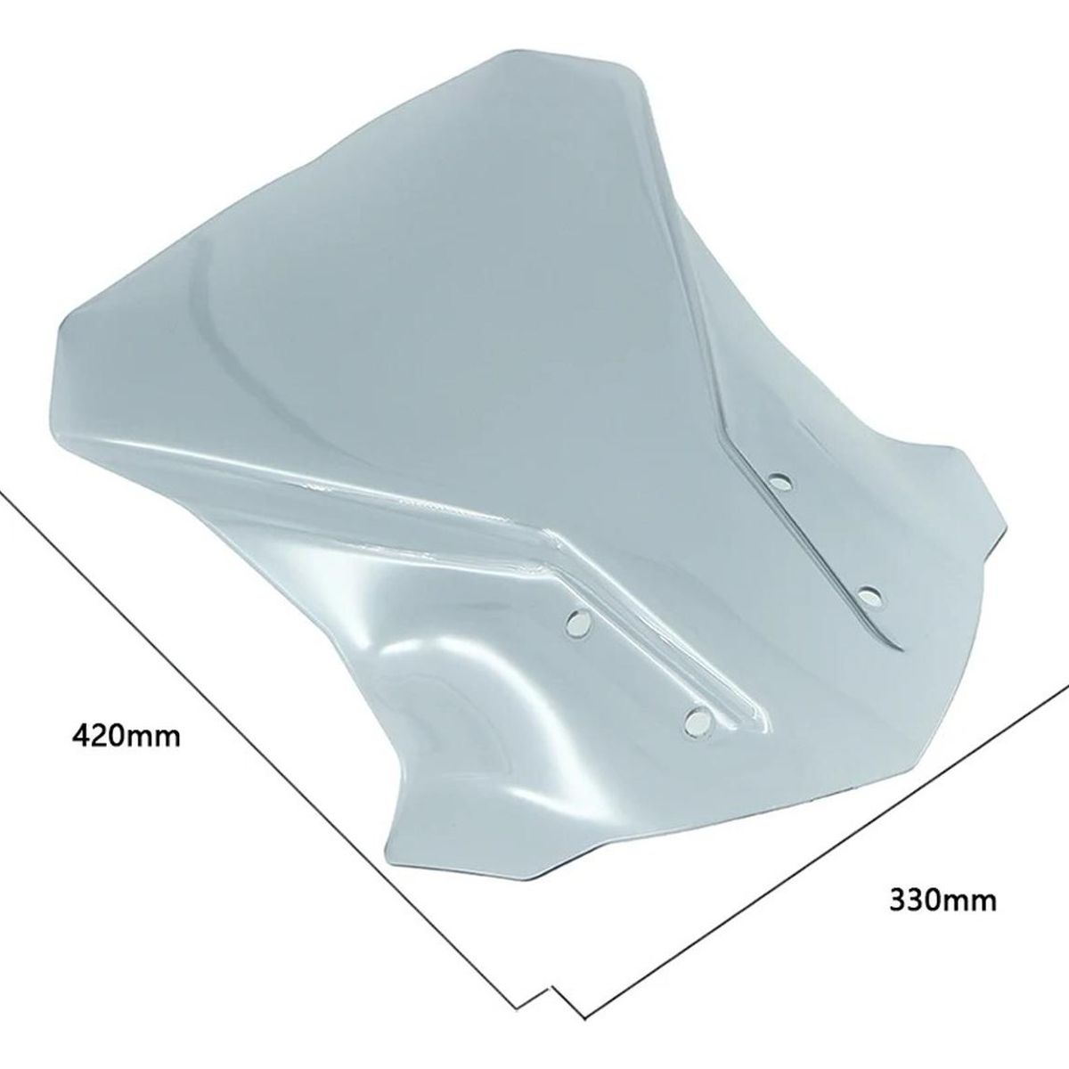 GENERICO - Parabrisas Para Moto Bmw G310gs / G 310 Gs Alto Transparente