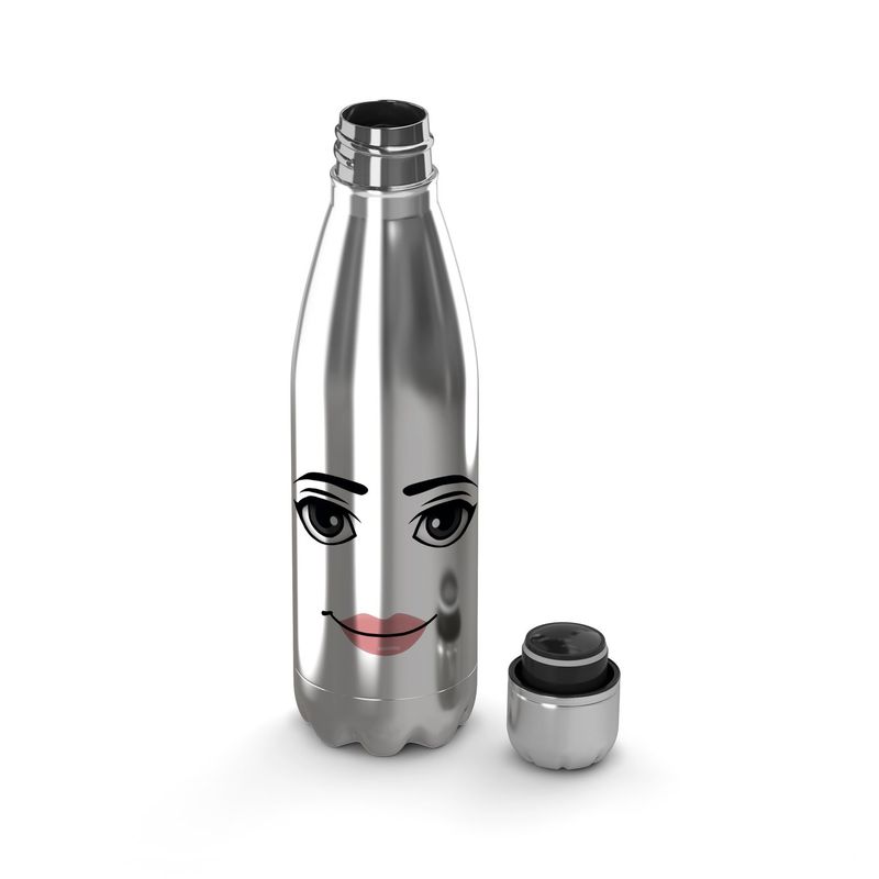 CREANGO - BOTELLA DE AGUA TERMICA PLATEADA ROBLOX 2
