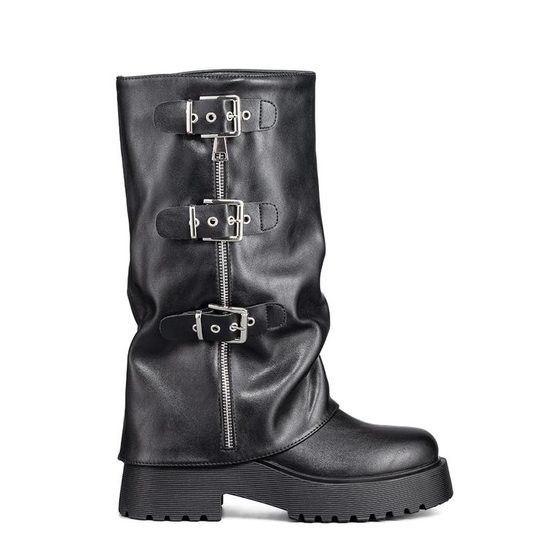 WEIDE - Botas Largas Casual Negro De Moda Mujer Weide RQ80