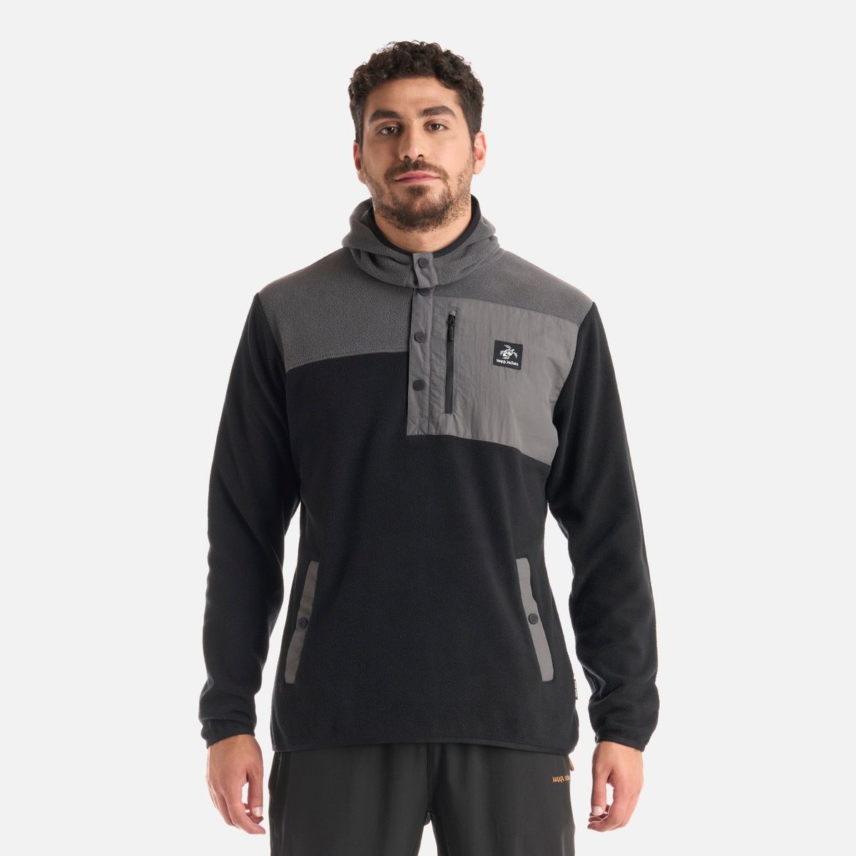 HAKA HONU - Polerón Hombre Tokerau Hoody Negro Haka Honu