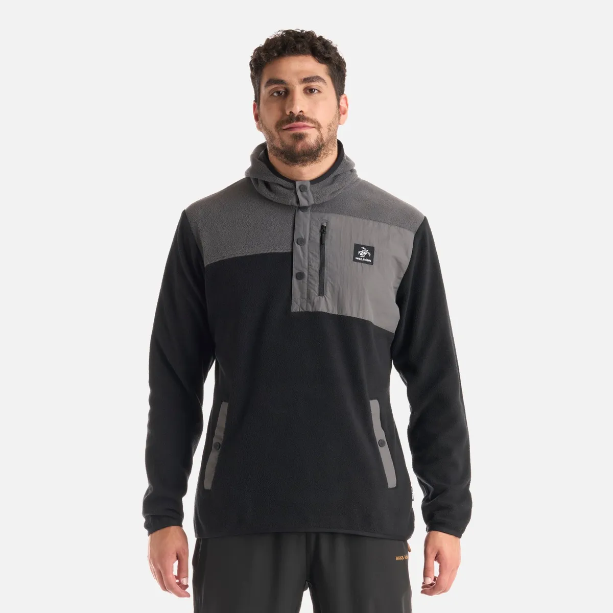 HAKA HONU - Polerón Hombre Tokerau Hoody Negro Haka Honu