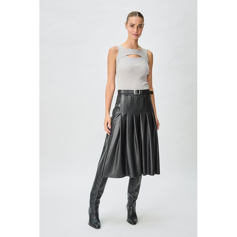 IO - Falda Moda Lisa Negro iO