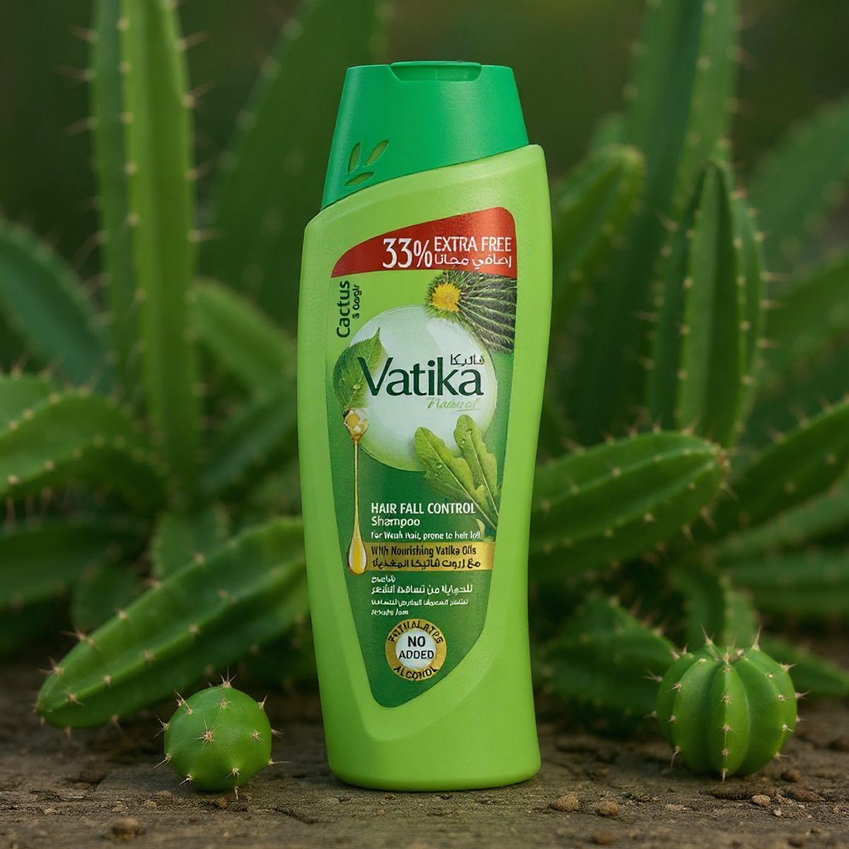 VATIKA NATURALS - Shampoo Vatika Cactus & Gengir 400 ml 33% Extra