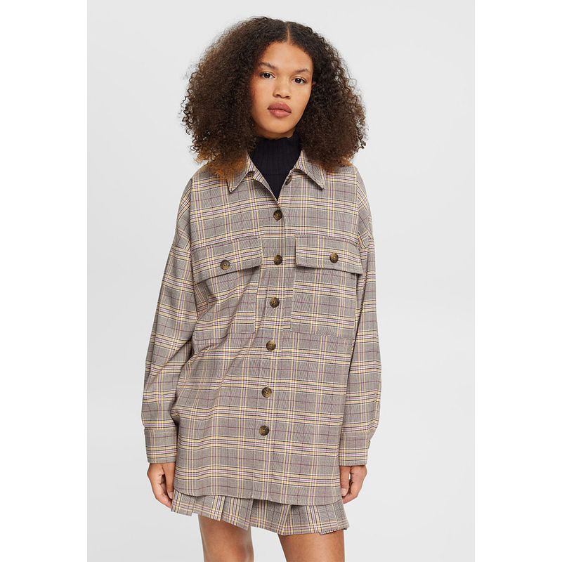 ESPRIT - Chaqueta A Cuadros Mujer Esprit ESPRIT