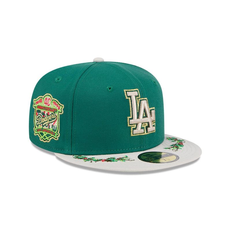 NEW ERA - Gorra 59Fifty MLB Los Angeles Dodgers Novelty Holly Green