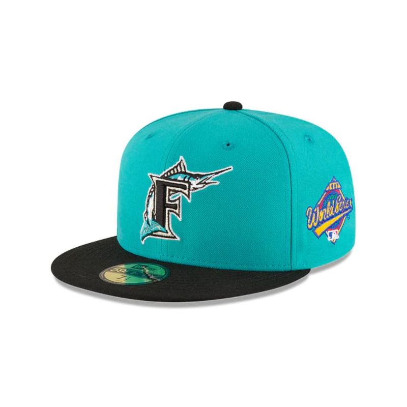 NEW ERA - Gorra Florida Marlins MLB 59Fifty Wool Turquoise New Era