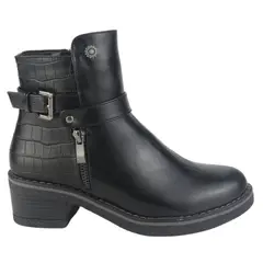 CHALADA - Botin Mujer Negro Casual Brike-1