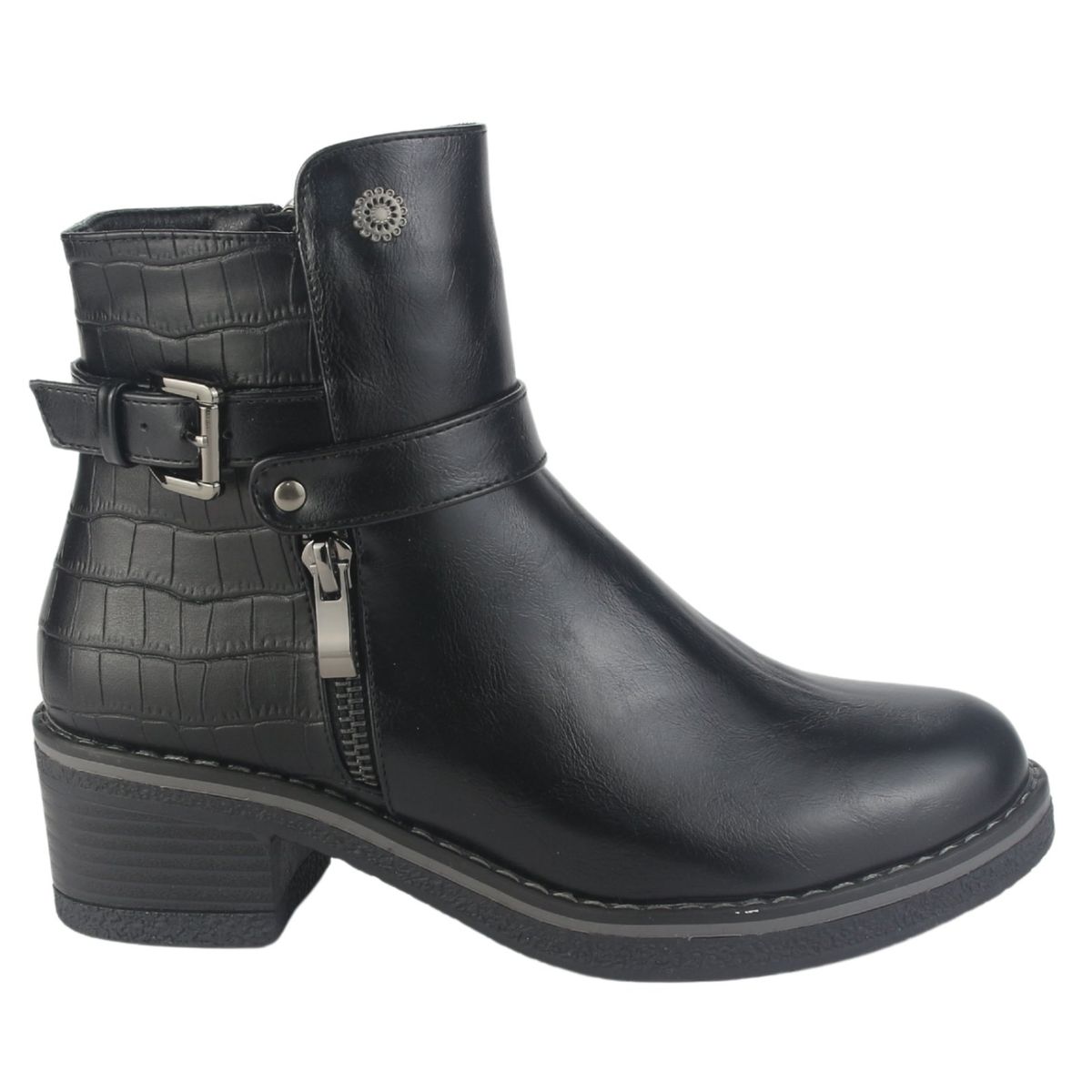 CHALADA - Botin Mujer Negro Casual Chalada Brike-1