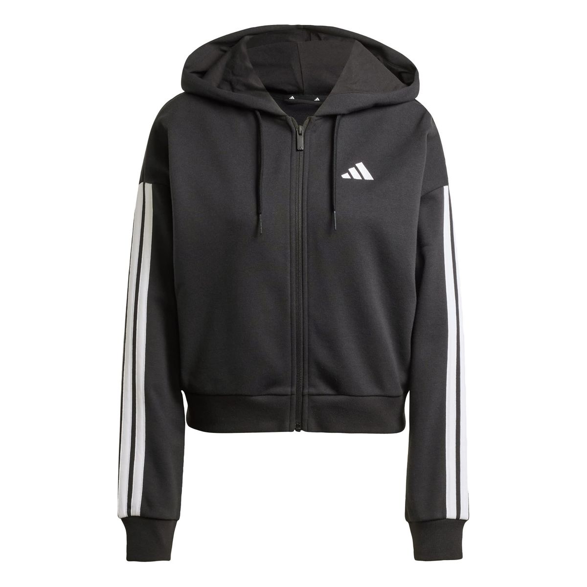 ADIDAS - Polerón con Capucha Essentials 3 Tiras French Terry