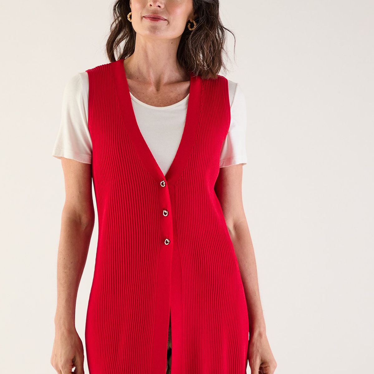 MA GRIFFE - Sweater Rojo Mujer Magriffe