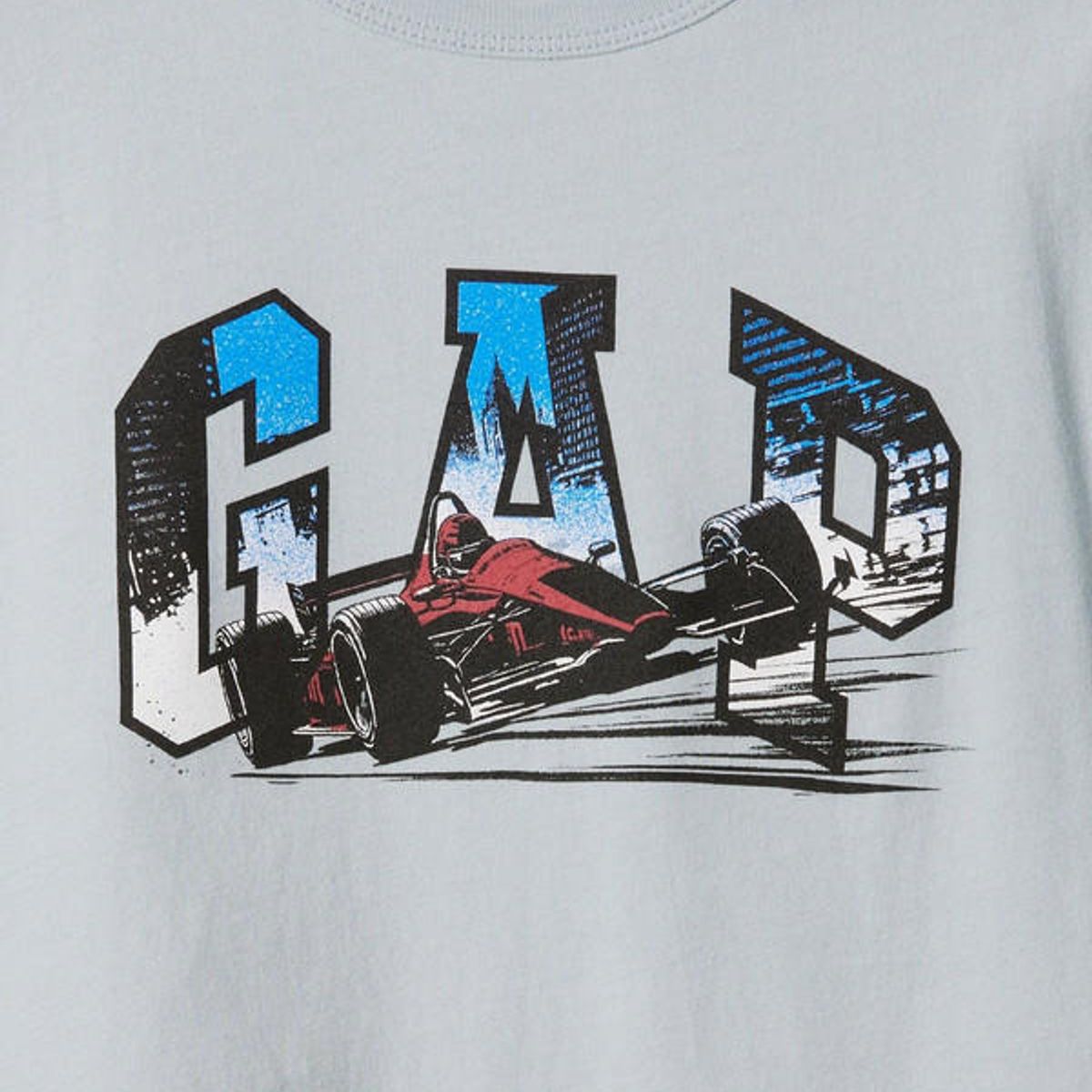 GAP - Polera Logo Manga Larga Hombre Gris