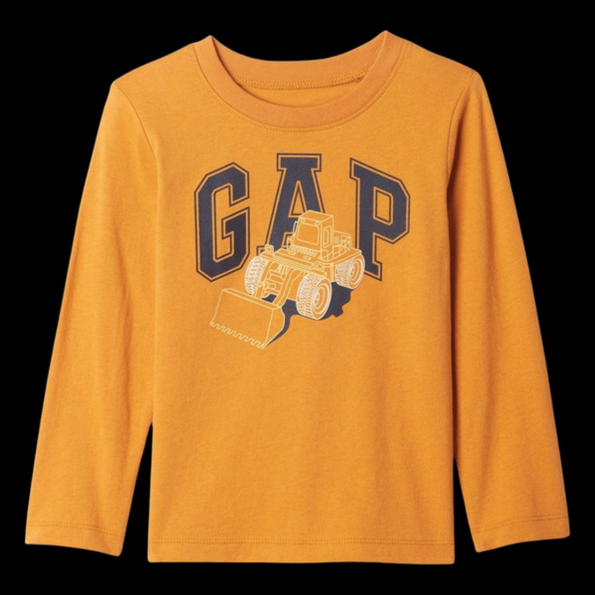 GAP - Polera Logo Manga Corta Hombre Naranja