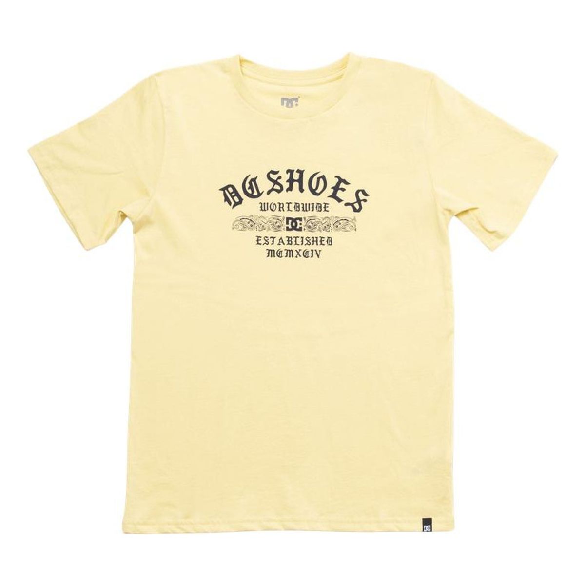 DC SHOES - Polera Niño Hard Times Crema DC