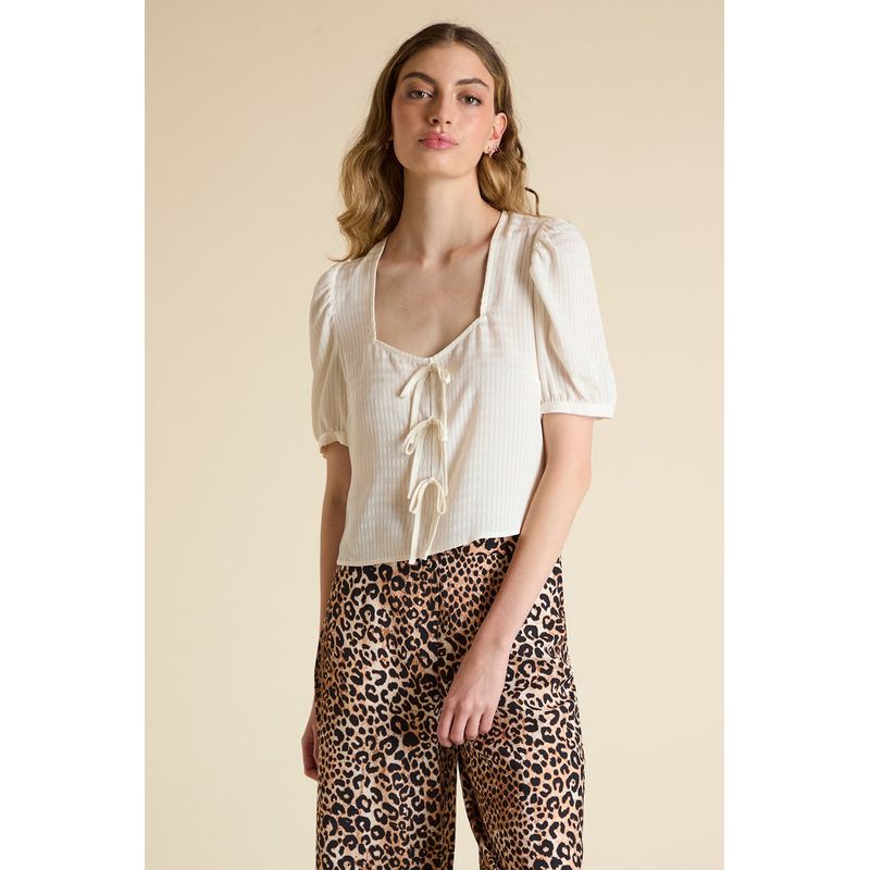 IO - Blusa Moda Lisa Crudo iO