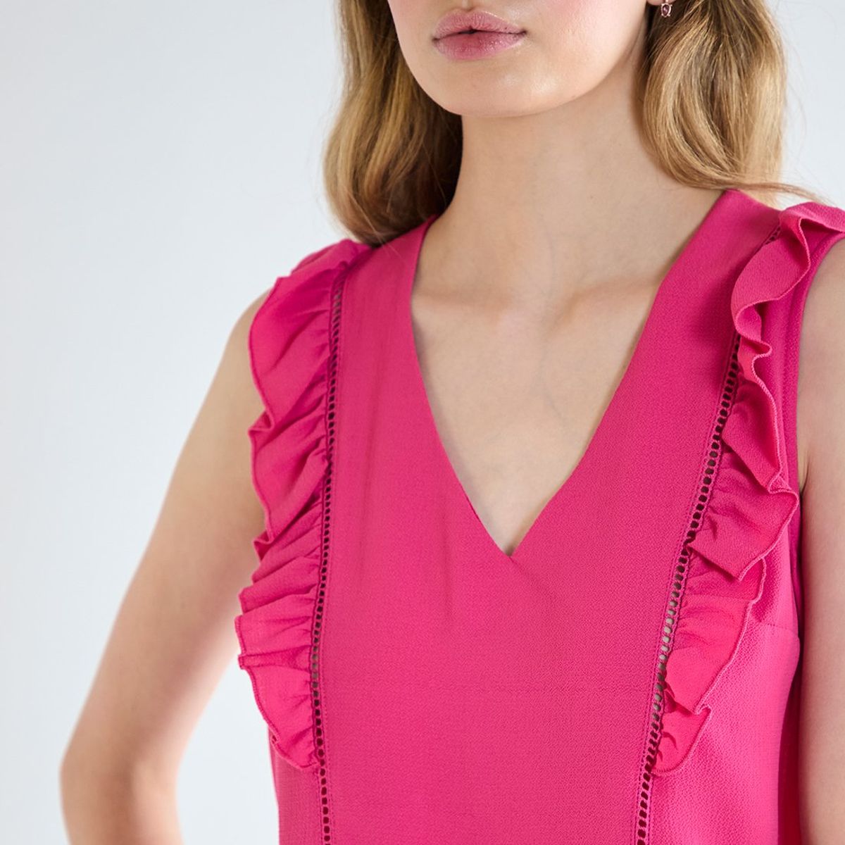 IO - Blusa Sin Mangas Fucsia Mujer Io