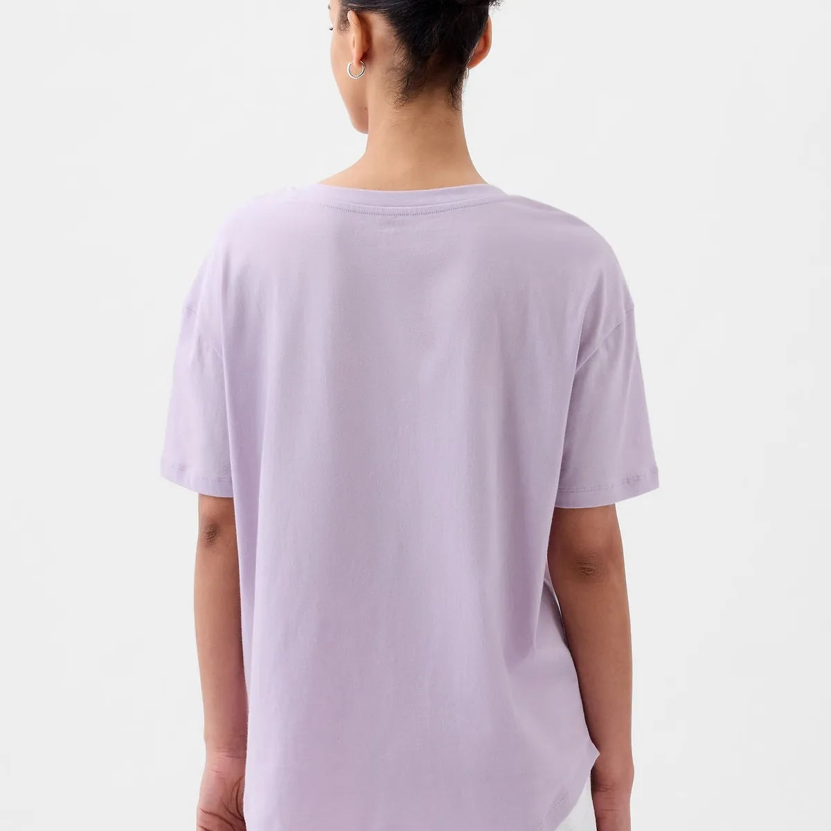 GAP - Polera Logo Floreado Mujer Morado