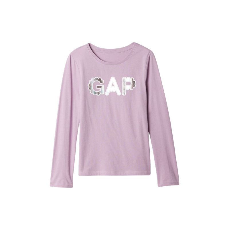 GAP - Polera Logo Manga Larga Niña Morado