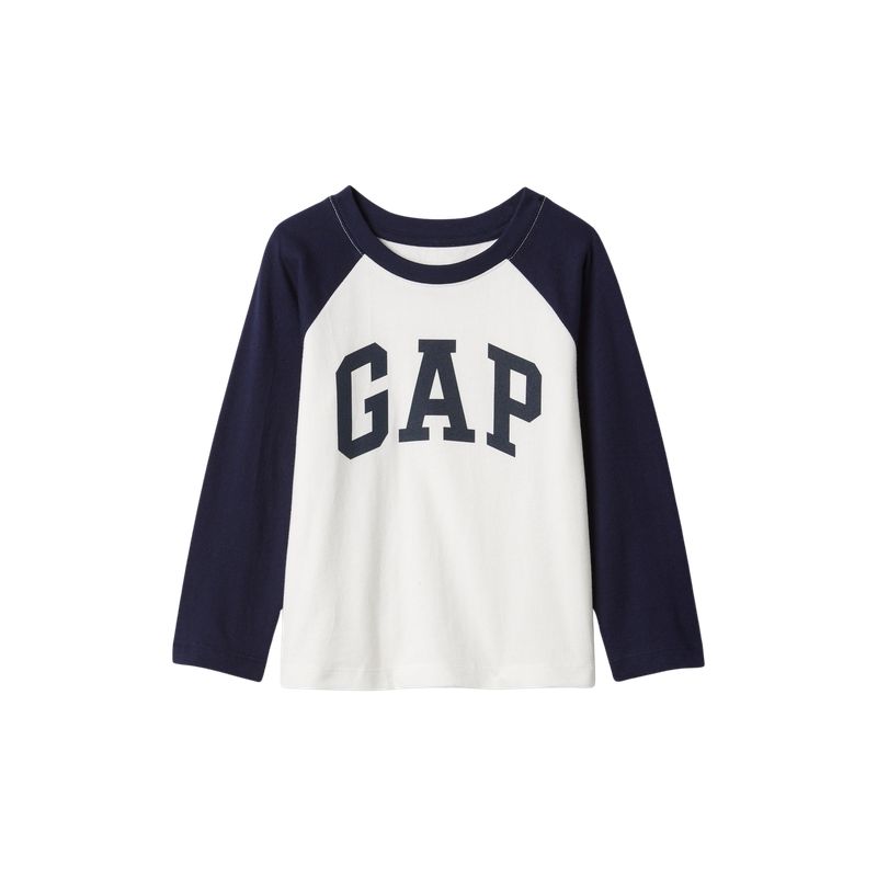 GAP - Polera Logo Manga Larga Hombre Azul