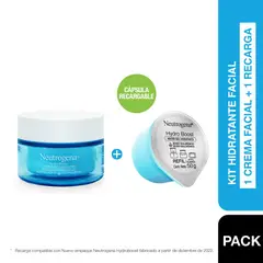 NEUTROGENA - Kit Crema Facial Hydro Boost Water Gel + Refill.-