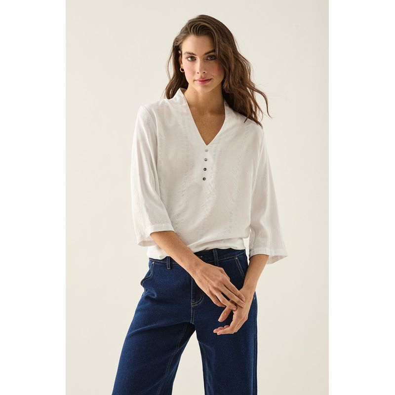 ASH - Blusa Lisa Crudo Ash