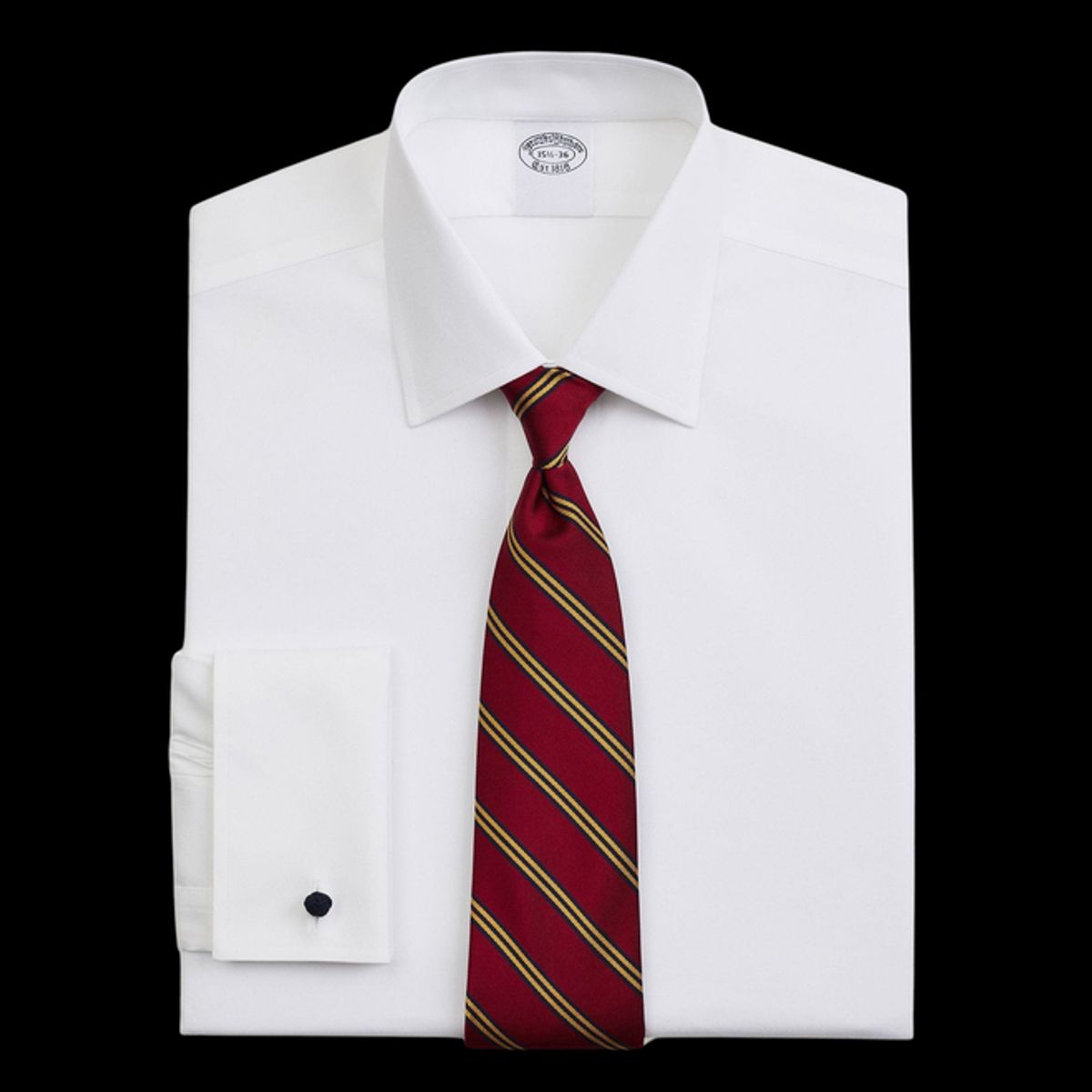 BROOKS BROTHERS - Camisa Cotton Pinpoint Regular Non-Iron Ainsley Hombre Blanco