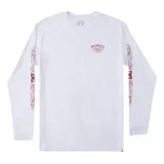 DC SHOES - Polera Hard Times Ls B Hombre Blanco