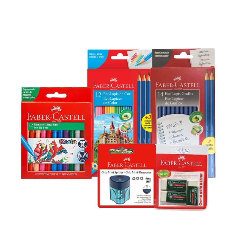 FABER-CASTELL - PACK Faber-Castell Ecommerce AHORRO ESCOLAR