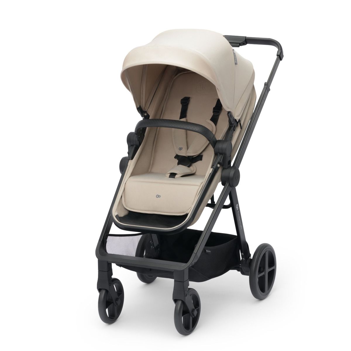 KINDERKRAFT - Coche Travel System Newly 3 en 1 Beige + Base Isofix