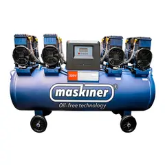 MASKINER - COMPRESOR DE AIRE LIBRE DE ACEITE 120L 8HP PARA PINTURA DE AUTOMOVILES